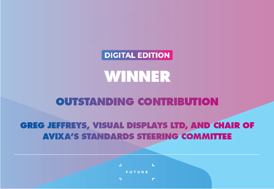 Visual_Displays's tweet image. We are delighted to announce that our Director, Greg Jeffreys has been selected as the recipient of the Outstanding Contribution Award at the AV Technology Awards 2020! 🙌🏆🥇

visualdisplaysltd.com #VisualDisplays #AVTechnologyAwards #AVtech #Winner