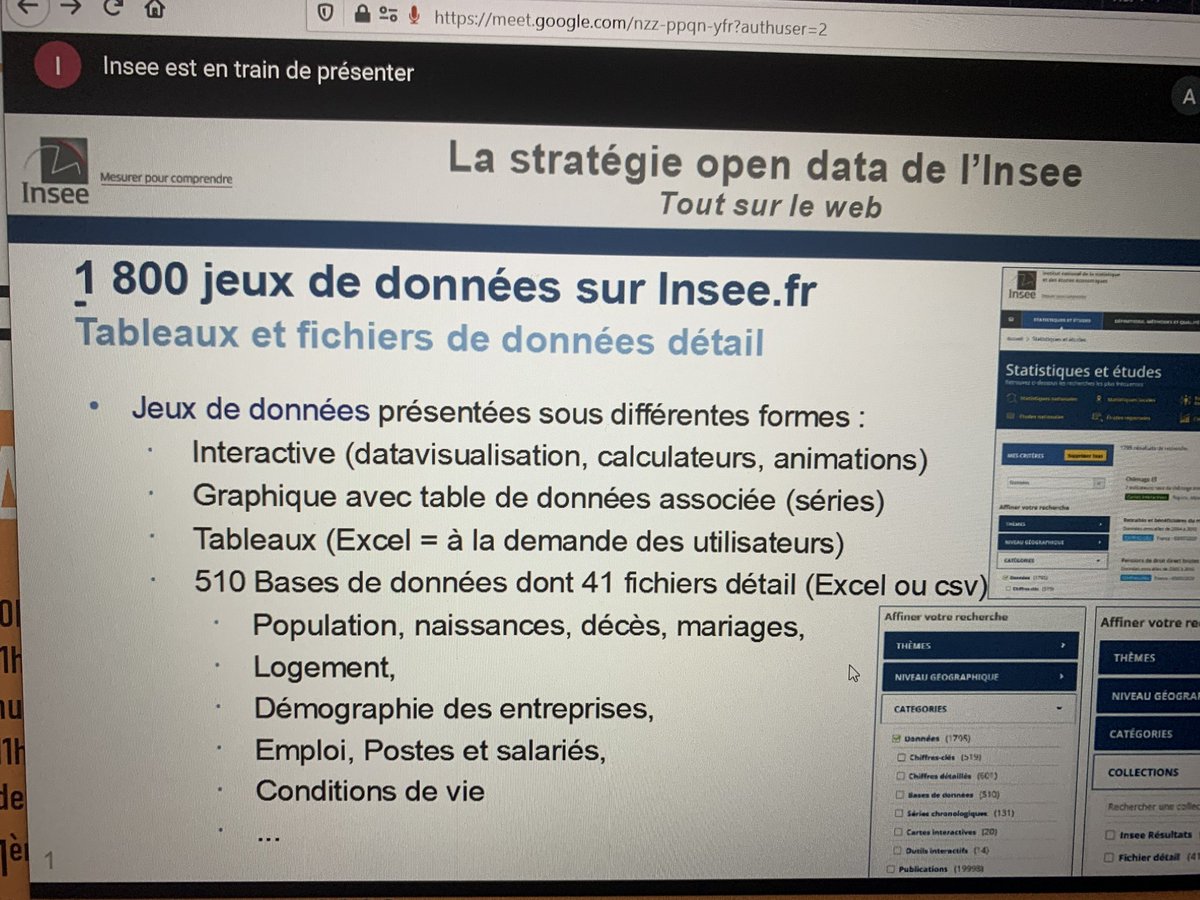 stephanetrainel's tweet photo. Forum #APIculture2020 aujourd’hui l’@InseeFr présente sa stratégie opendata et sa politique de développement des API https://t.co/GNubzfP1Ve