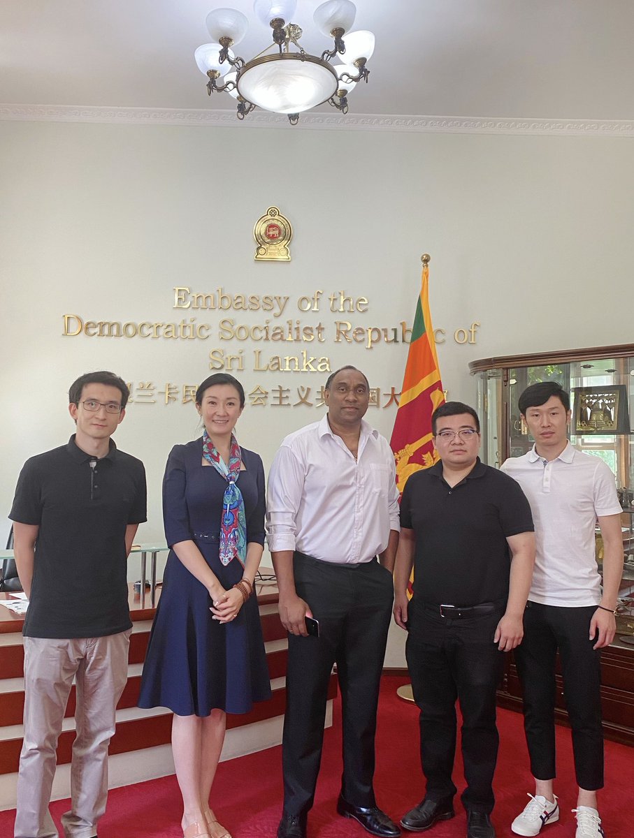 AlexiGunasekera's tweet photo. Met with China Academy of Inspection and Quarantine to discuss cooperation and facilitate Sri lanka exports to P R of China 
Especailly food and agriculture products 
Hope this will be a fruitful cooperation to export more value added sri lanka products to China

Thank you God https://t.co/eBDPOXoXNr