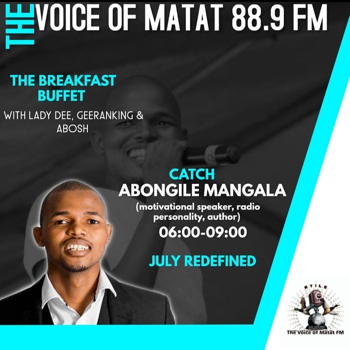 tvomfm's tweet photo. Catch on your biggest breakfast show #UmdivaWesidloSakusasa #Breakfastbuffet with @ladydee @ntlantlamgijima @abongileletsela @abongile_m @babalwagova @frerepantsulabrothers only on @thevoiceofmatat fm 88.9 

Studio line: 0768700000 
Online streaming link: https://t.co/Kr29q7LiQG https://t.co/kBCzDaq1Us