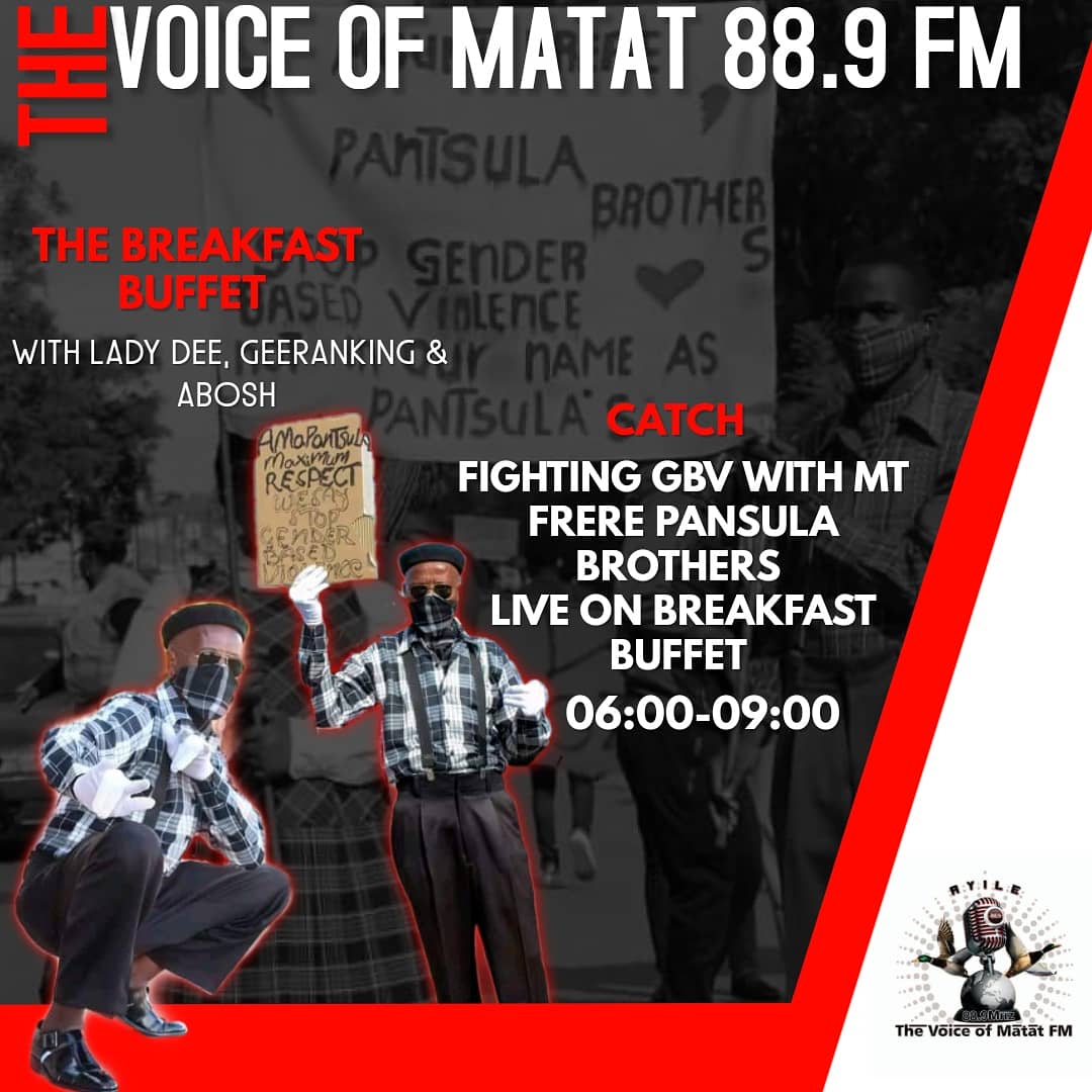tvomfm's tweet photo. Catch on your biggest breakfast show #UmdivaWesidloSakusasa #Breakfastbuffet with @ladydee @ntlantlamgijima @abongileletsela @abongile_m @babalwagova @frerepantsulabrothers only on @thevoiceofmatat fm 88.9 

Studio line: 0768700000 
Online streaming link: https://t.co/Kr29q7LiQG https://t.co/kBCzDaq1Us