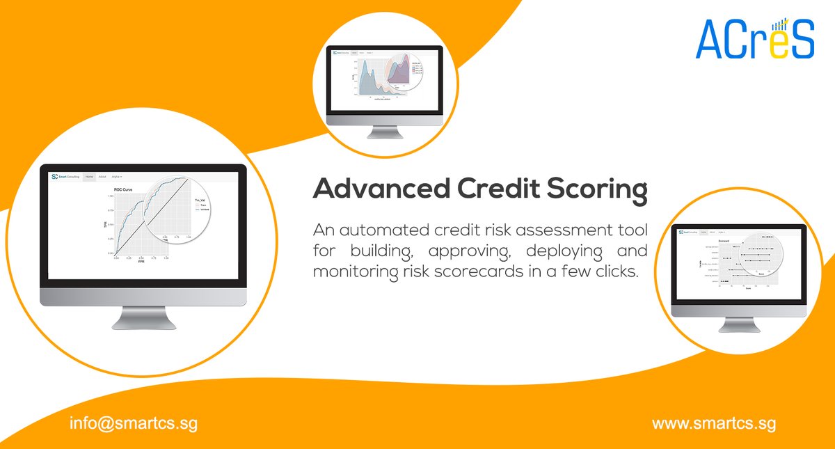 officialsmartcs's tweet photo. Advanced Credit Scoring
Usable at any stage of the credit life cycle - for Application, Behaviour and Collection Scores
https://t.co/UvnYT2v7N1
#CreditScoring #BigDataAnalytics #FreeTrial #ACreS #Analytics #ScoringService #ScoreModelling #ScoreCard #Analytics2020 #ScoreBuilder https://t.co/gTpUe2Y5PH