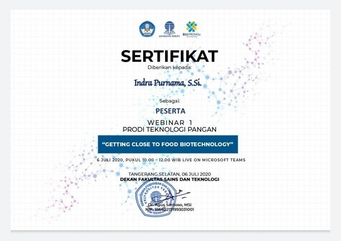 InderaIsMe's tweet photo. Doneeee...selesai juga Webinar 1 Prodi Teknologi Pangan FST @UnivTerbuka . Ditunggu webinar selanjutnya 😇😀 #webinarUT #teknologipangan #FST https://t.co/RsjhV79g2P