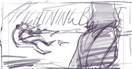 hey wouldn't it be cool if in comics of DnD stuff the spell names appeared super-imposed over the attacks in-panel?  anyway hopefully this one will look better once I've applied my burgeoning lettering skills to it :U 