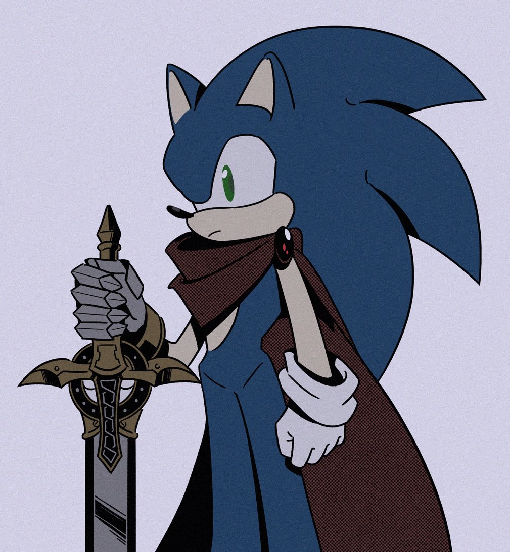 sonic the hedgehog weapon 1boy male focus solo sword gloves furry male  illustration images