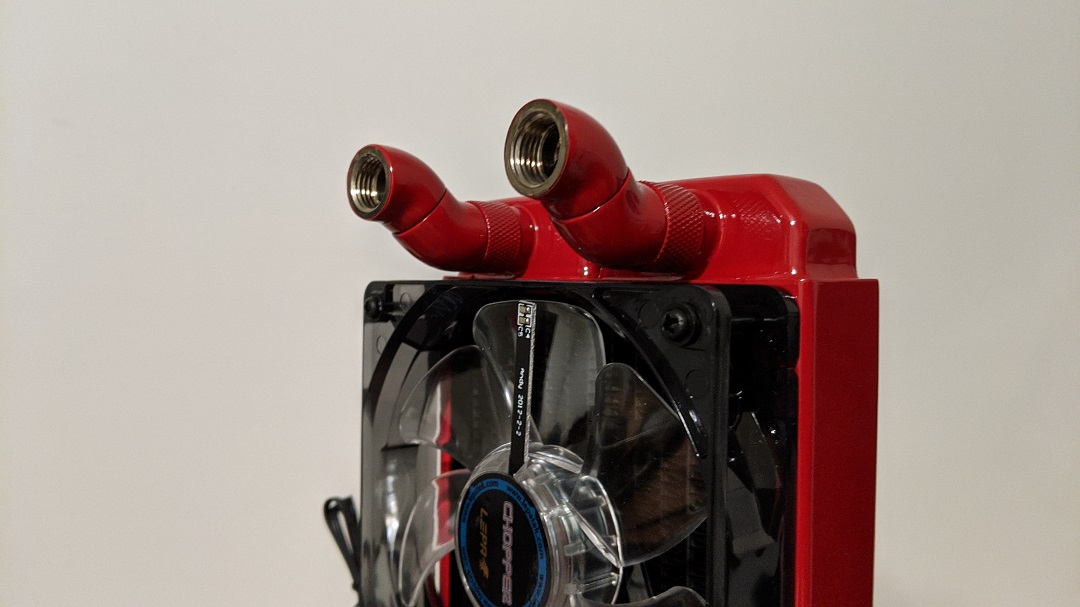 RoninMechaWorks's tweet image. Checking out some of the Primochill rotary fittings and testing out fan clearance!  These will definitely come in handy on the @HITCOMMAND  base station build!

#HItCommand #PCBuild #SponsoredBuild #Intel #IntelGaming #roninmechaworks #watercooling