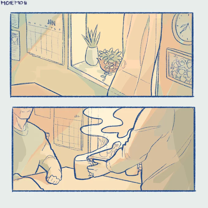 Morning thoughts with a cup of coffee ☕️ #bokuaka 