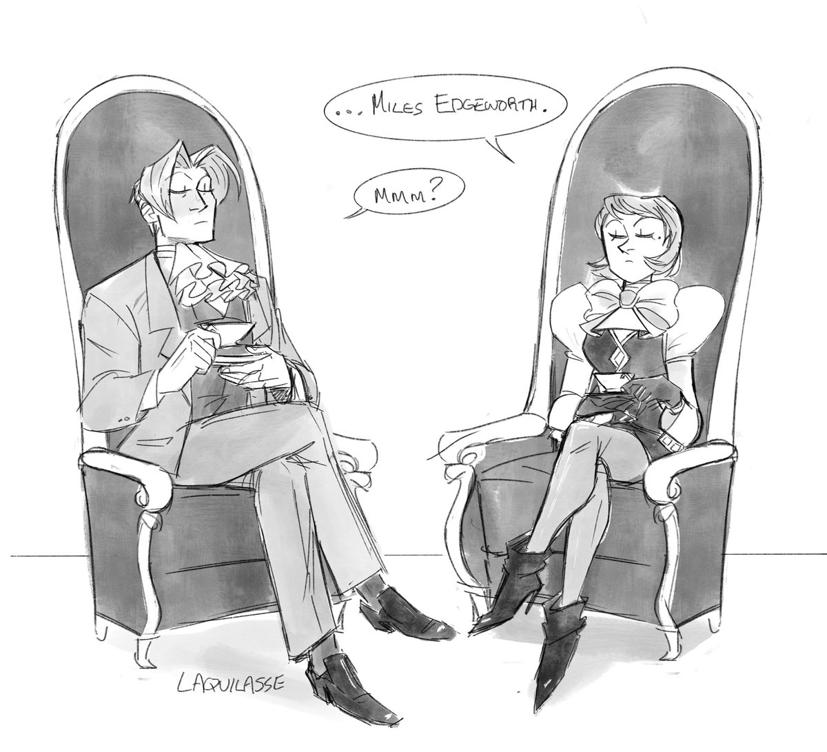 A simple narumitsu day 5 doodle: Opposites! #nmweek20 