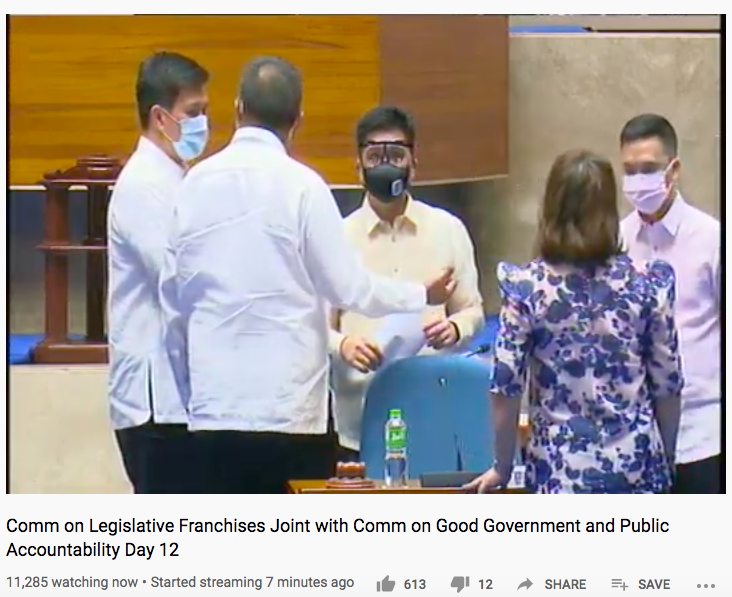 We see more lawmakers wearing masks and other protective gears today more than in previous  #ABSCBNFranchiseRenewal  #ABSCBNhearing, a visual reminder we are in the middle of the  #COVID19 pandemic. Earlier,  @HouseofRepsPH reported its 10th case of COVID-19.