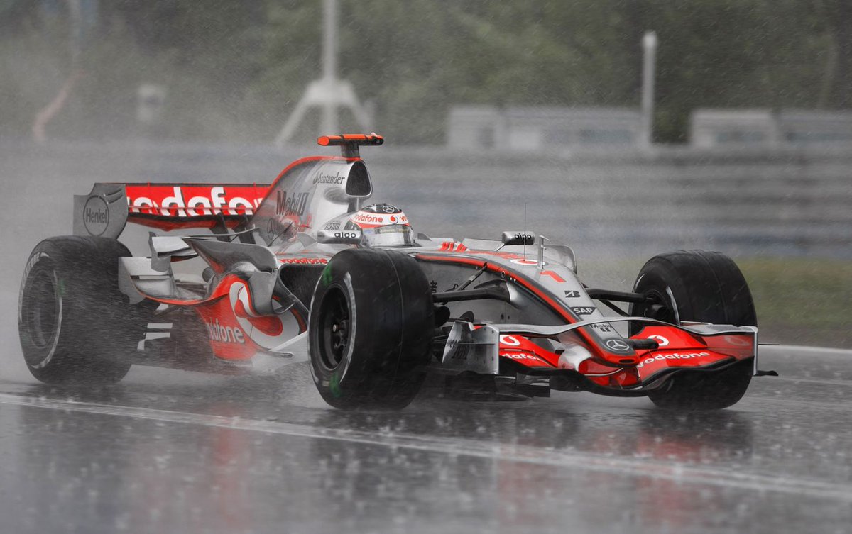 4 - The 2007 European GPin the heavy rain at the Nürburgring many drivers crashed off track in turn 1. Alonso and Massa held it together and led away for the entire race. When the rain came down again towards the end Alonso put in incredible laps and took the lead from Massa