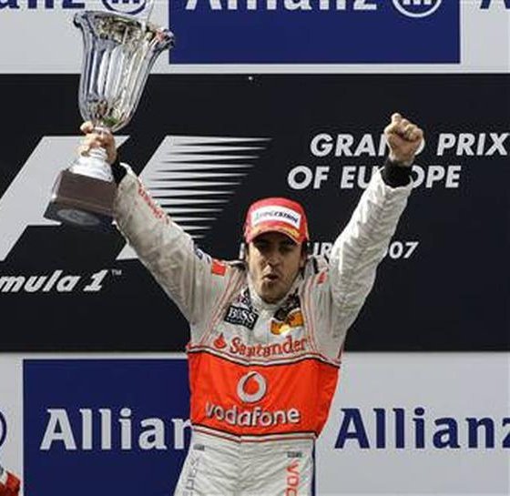 4 - The 2007 European GPin the heavy rain at the Nürburgring many drivers crashed off track in turn 1. Alonso and Massa held it together and led away for the entire race. When the rain came down again towards the end Alonso put in incredible laps and took the lead from Massa