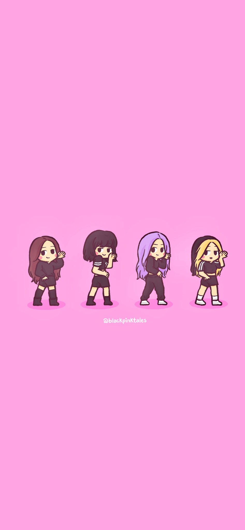 FA Meaw  뚜두뚜두 SQUAREUP Rose Jennie Lisa Jisoo BLACKPINK  블랙핑크 blackpinkfanart Fanart mayko procreate  Chibi Đang yêu Dễ  thương