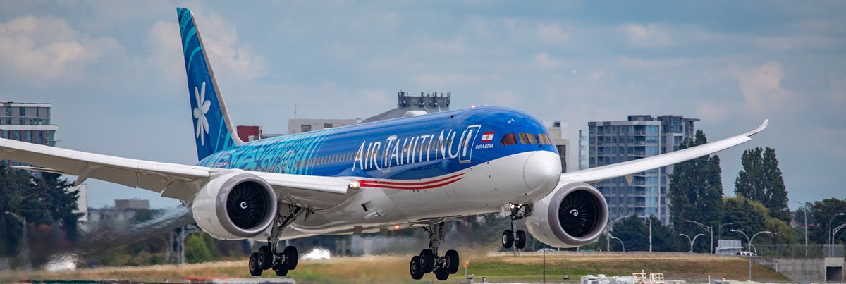 Kent_YVR's tweet photo. It’s the @AirTahitiNuiFR channel 😁 More Boeing 787 details from Saturday’s arrival @yvrairport. #yvrspotters #Vancouver #FOVAA https://t.co/DumSGgrLxs
