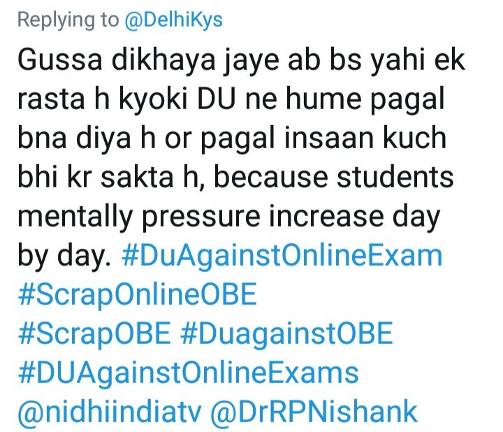 iKajalRajput's tweet photo. @up_se_hain @DuEnquiry @UnivofDelhi @ugc_india #DuAgainstOnlineExam #NoMoreWaitUGC #PromoteDUStudent https://t.co/vJUwnnb8jG