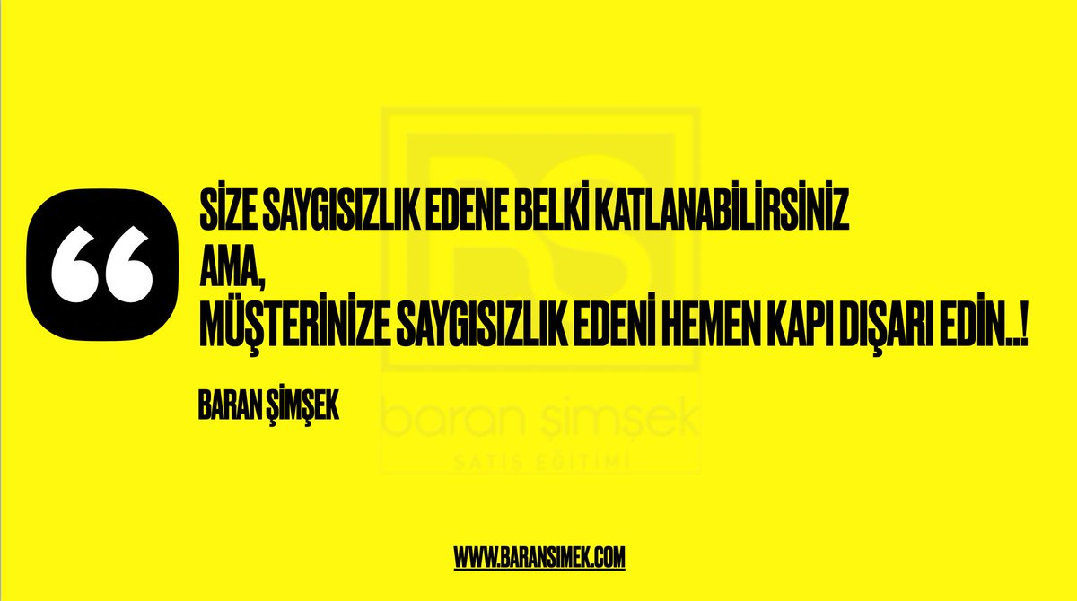 🐘Müşteriler filler gibidir asla unutmazlar, hele küçük görülmeyi, saygısızlığı asla..

💁🏼Müşterilere karşı saygılı olunması, samimi (seviyeli samimiyet) ve profesyonel yaklaşılması, konusunda, ekibinizi eğitmiyorsanız o zaman müşteriler tarafından kapı dışarı edilmeye hazırlanın