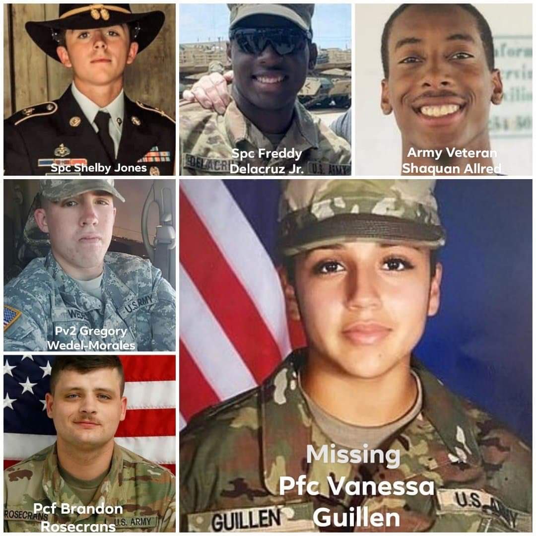 vivian_v_'s tweet photo. Investigate all these men. THEY ARE ALL RESPONISBLE FOR ALL THE MISSING BODIES AT FORT HOOD!! While looking for Vanessa otherโs where found, why? WHY DID THEY GO MISSING ASWELL?? #shutdownforthood #JUSTICEFORVANNESSAGUILLEN #SHUTFORTHOODDOWN https://t.co/0i1wCteW4t