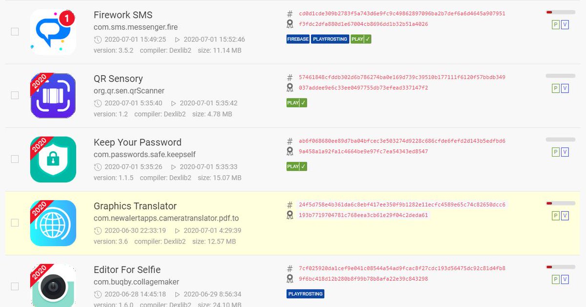 ReBensk's tweet photo. #Android #Banking #Trojan #Malware
@apklabio @virqdroid @malwrhunterteam
https://t.co/XvnGUa4Pej is helping to detect more joker Trojans from Google Play: https://t.co/L4vMAUMeJQ