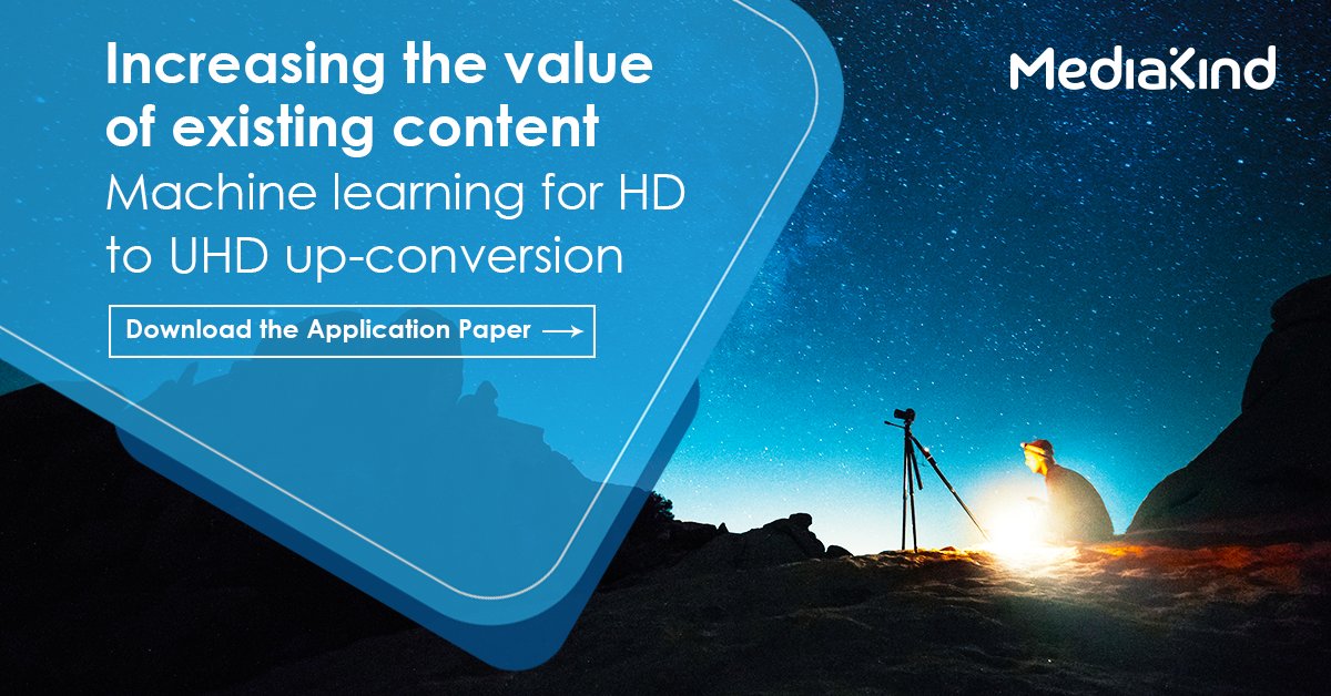 Media_Kind's tweet photo. As Ultra High Definition (UHD) TVs progressively fill households around the world, there is a gap in the availability of new format content until it becomes the default. Learn more: https://t.co/H0xPBDXJvW
#machinelearning #OTT #ABR #AdaptiveBitrate #cloudcomputing https://t.co/wH9gCjlOtw