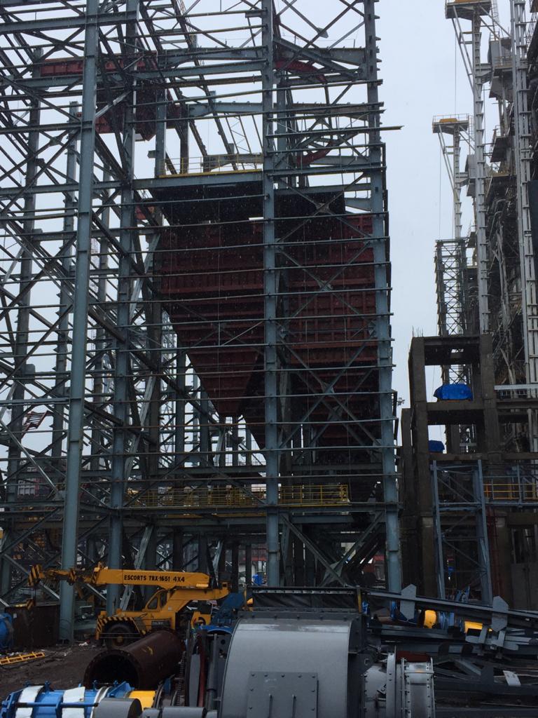 qualical's tweet photo. 3 x 600tpd Syn 145 Digital Limekilns under last stages of erection at JSW Steel Ltd Dolvi Plant. @jswsteel https://t.co/v6okYaY3BH