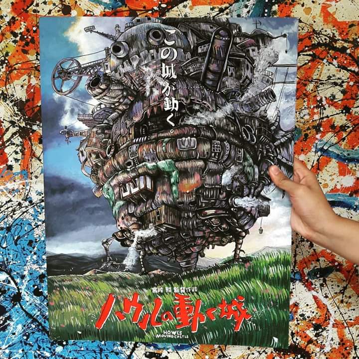 Howl's Moving Castle! 🏰🏰🏰

Just a studio ghibli poster redo for today. This took 2 weeks I remember and a lot of stress.

#artph #artistsoninstagram