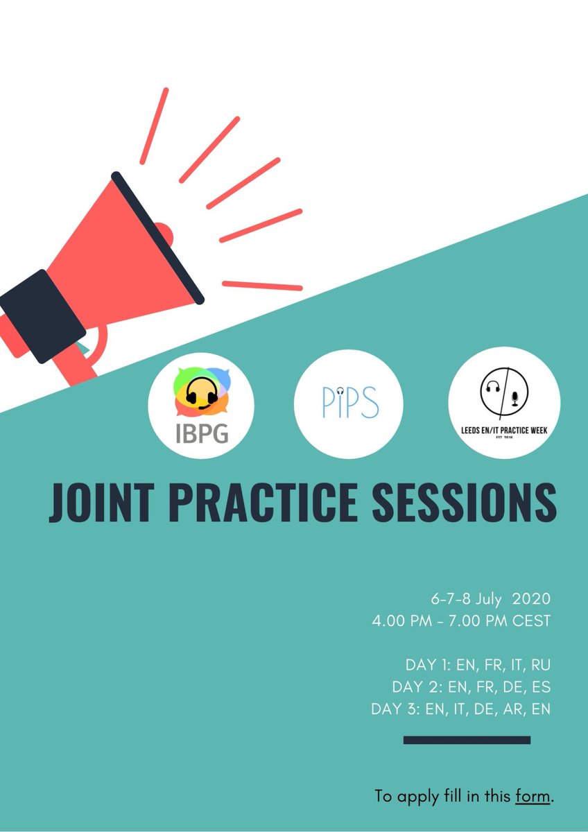 [AA] SPEAKING OF, today is the first day of our 3-day Joint  #1nt Practice Session - will you be attending? Today's languages are  #English,  #Italian,  #French and  #Russian! Speakers include  @terpcoach,  @marcodelmastro,  @federottigni and  @Tatiana_Kn (a former curator)