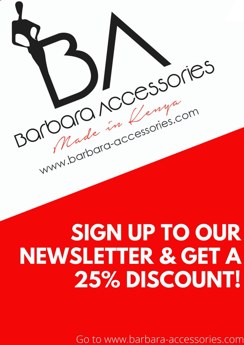 Our Mid-Year Sale is here again! Sign up to our newsletter for your 25% coupon code. To sign up, go to our website barbara-accessories.com #HappyJuly #HappyNewMonth #Kenya #NairobiKenya #Kenyan #Nairobi #Kenya #MadeForKenya #AmazingKenya #KenyanCulture #KenyanPics