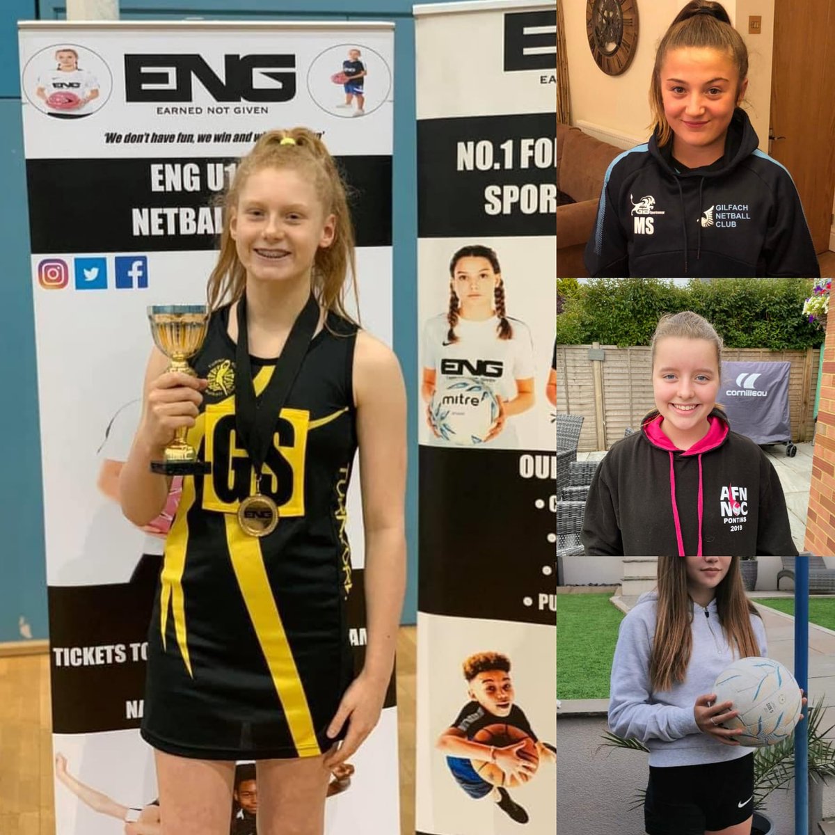 ENG Sports UK (@engsportsuk1) on Twitter photo MVP COMPETITION! Well done to Coco Williams for being our top shooter in the opening round of the ENG Online Netball Cup 2020. The <a href="/TurnfordNC/">Turnford N C</a> star got 27 Goals in her game against <a href="/GilfachNetball/">Gilfach Netball</a> Hawks.
Well done to the other top shooters in the teams that competed. MVP COMPETITION! Well done to Coco Williams for being our top shooter in the opening round of the ENG Online Netball Cup 2020. The <a href="/TurnfordNC/">Turnford N C</a> star got 27 Goals in her game against <a href="/GilfachNetball/">Gilfach Netball</a> Hawks.
Well done to the other top shooters in the teams that competed.