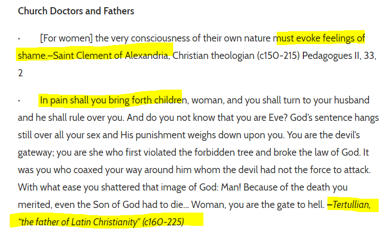 Augustine in 4th century, considered  #Woman: Temptress(Instrument of Devil's evil design)WifeMotherFew quotes from 3rd and 4th Century calling woman temple over sewer to cattle dung shows primitive outlook towards  #Woman  @chitranayal09  @madhukishwar  @ThAlkaSingh 7/n