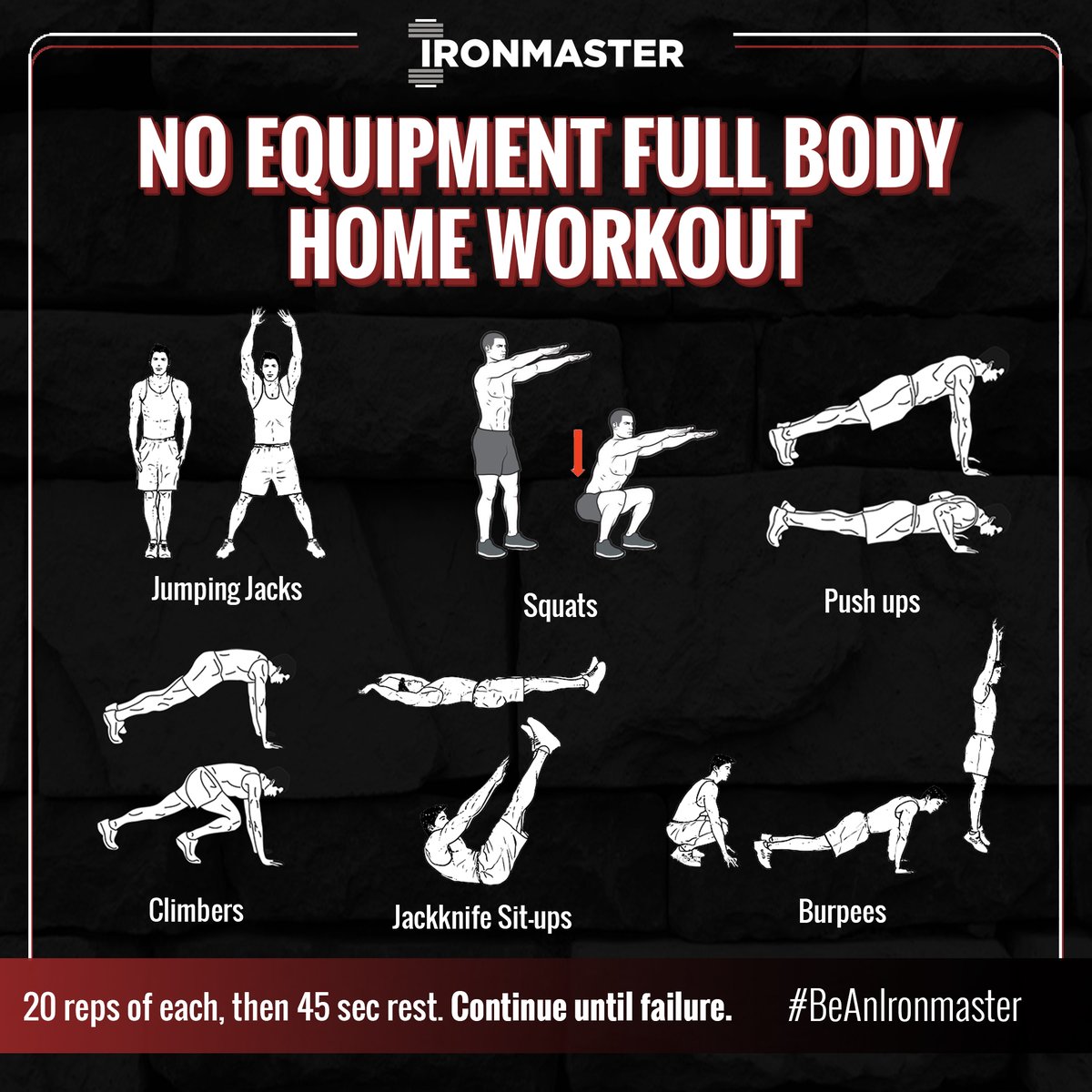 IronmasterUK's tweet photo. A quick and effective way to stay in shape without needing any equipment. 
#StrengthForLife
#BeAnIronmaster https://t.co/mlp25Z2ebP
