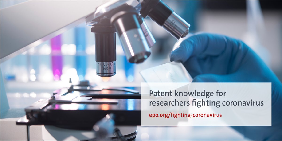 EPOorg's tweet photo. 🔬Innovation is one of humanity's best tools to fight #COVID19. 

Our experts put together a series of resources designed to help researchers benefit from patent knowledge in their fight against the new #coronavirus. 

Have a look &amp; please spread the word: https://t.co/AIU8DSCM5z https://t.co/FPEG7IYSHv