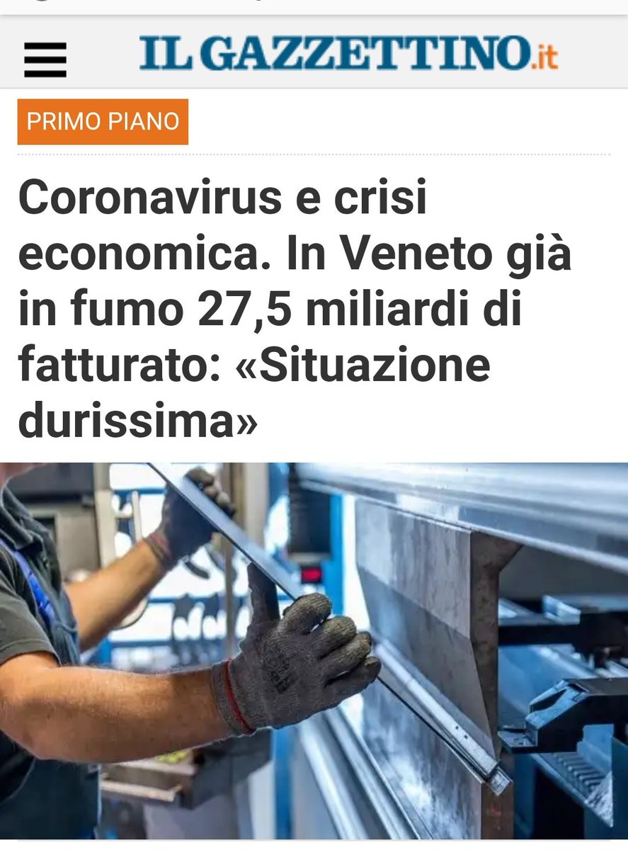 Corvonero75's tweet photo. C'è una crisi economica fortissima in Veneto causata dal lockdown. Dategli il TSO 😏
#IlMetodo https://t.co/7c3y9oKQoj