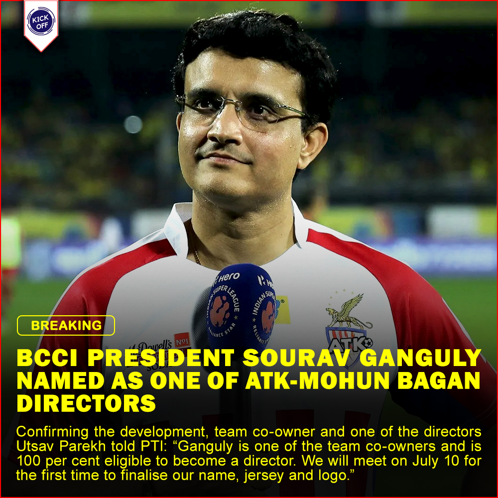 kickoffat90's tweet photo. Led by chairman Sanjiv Goneka, who has acquired a majority 80 per cent stake in the century-old Mohun Bagan club, the Board will meet on July 10 to finalise the club’s name, jersey and logo. https://t.co/5MGRAhYUnh