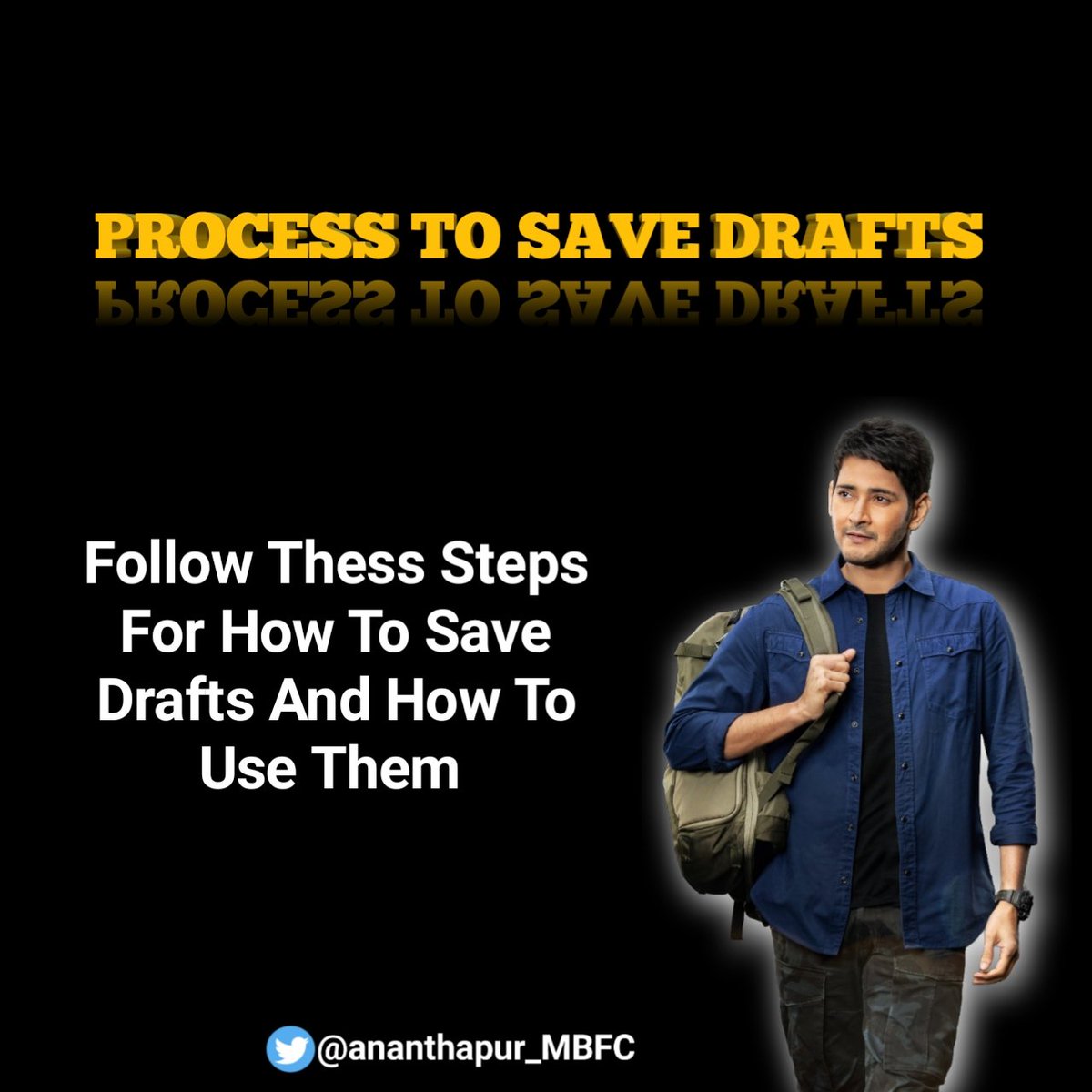 Here Is The Steps To Save Drafts  follow The Steps & Start Saving drafts  @urstrulyMahesh  #SarkaruVaariPaata  #MaheshBabu