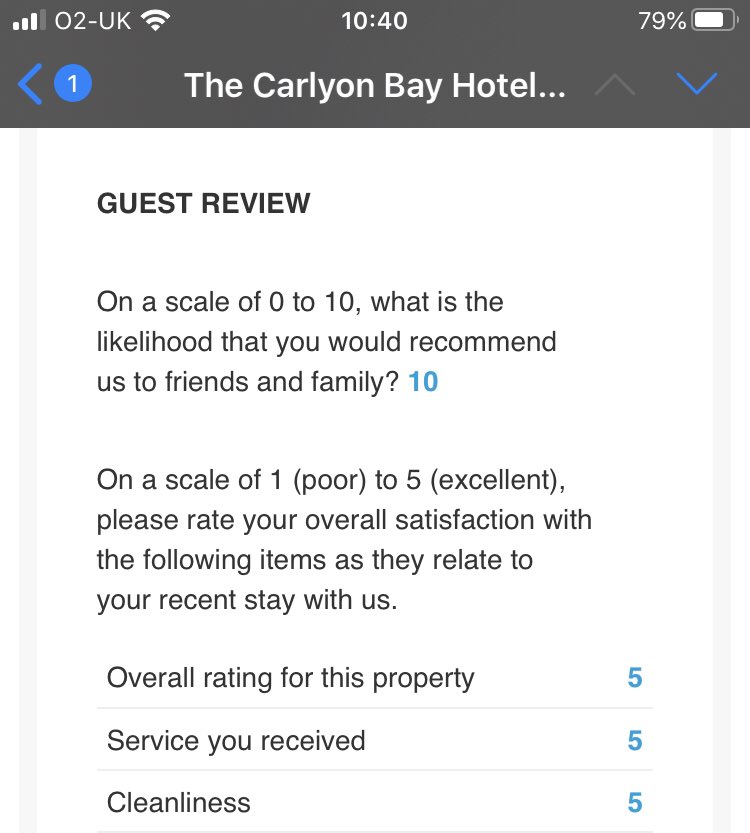 ali19771980's tweet photo. Just received the first guest feedback after reopening @CarlyonBayHotel and it’s great to read our guests felt safe, reassured and relaxed...👊
@brendhotels #covidsafe #Cornwall https://t.co/CrbPFcvOku