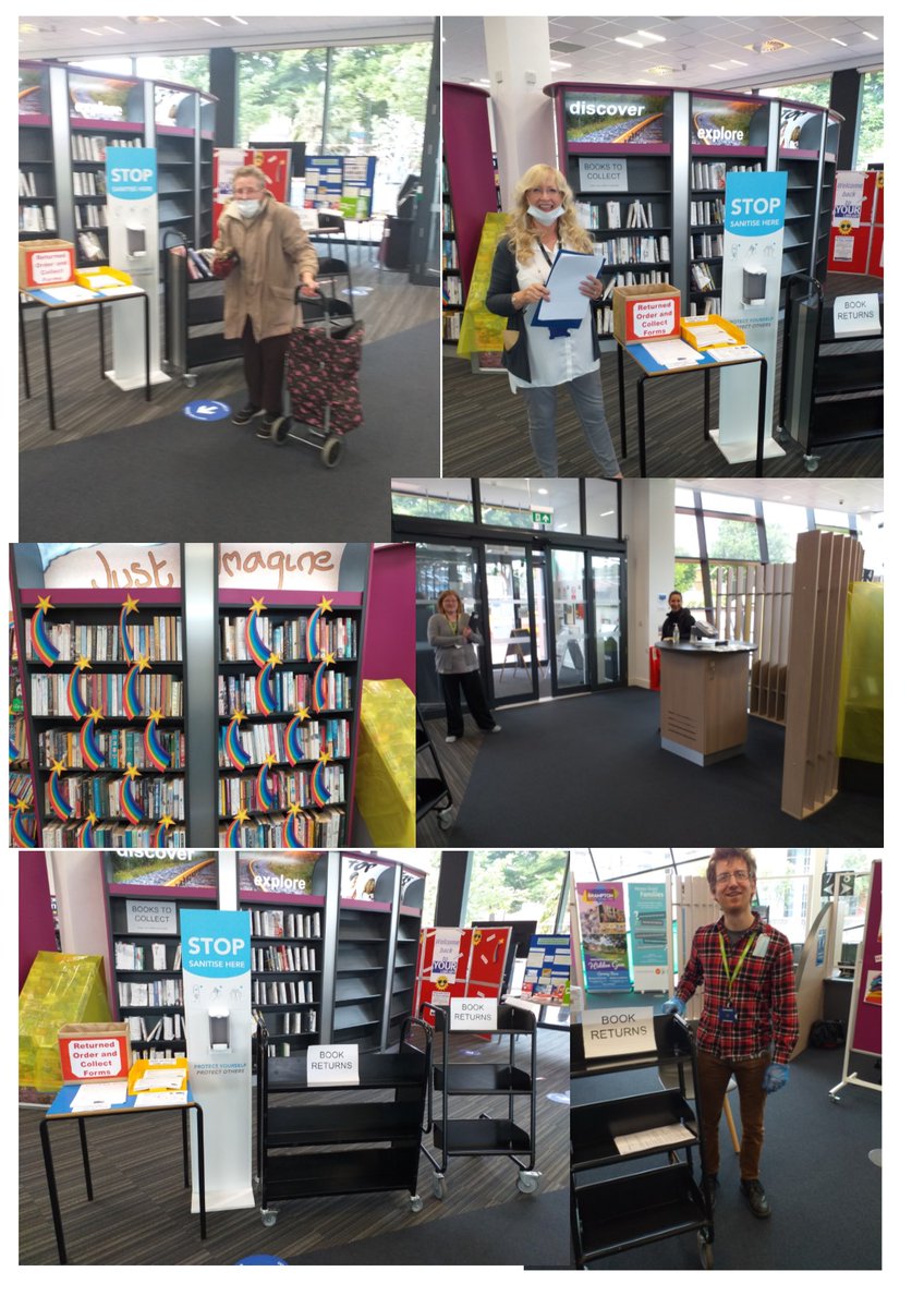 StaffsLibraries's tweet photo. It was lovely to open our doors again this morning and see some of our regular customers again. Staff have worked hard this morning in preparation. #NewcastleLibrary
For information about our phased re-opening and ‘Order &amp; Collect’ Service please visit: https://t.co/3E5MEePqyg https://t.co/YvfqbCrXO6
