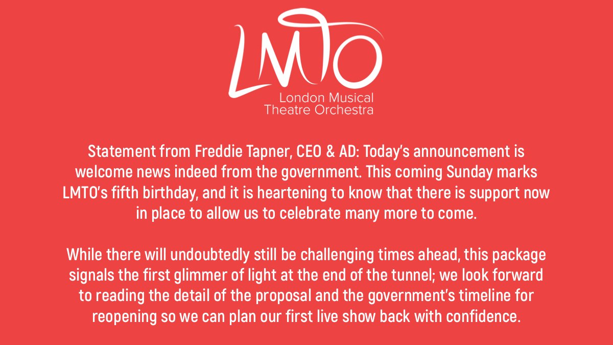 Statement from <a href="/FreddieTapner/">Freddie Tapner</a>, CEO &amp; AD.