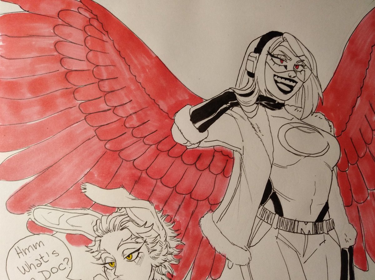 pink_hyu's tweet photo. Hawks and Miruko with the other quirk ✨✨✨
If u don't mind i will go to sleep its 4AM KAMSNSMSNS
#bnha #hawks #miruko https://t.co/zWEtWPAcdp