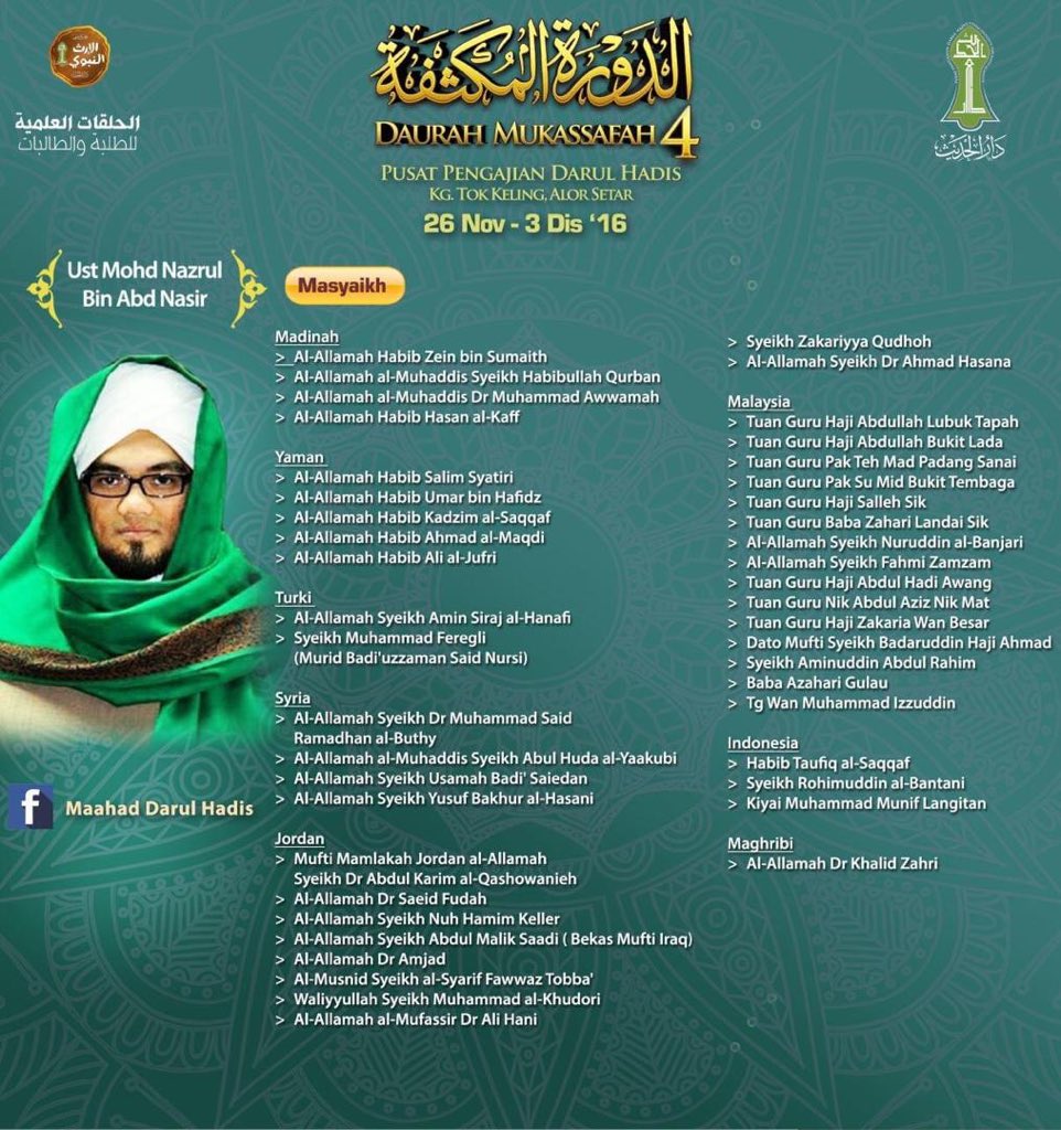 Fazirun Md Hanipah On Twitter Inilah Guru Mulia Yang Al Faqir Kasihi Sohibul Fadilah Ustaz Mohd Nazrul Abdul Nasir Yang Mana Himmahnya Amat Tinggi Didalam Menuntut Ilmu Ini Adalah Foto Kira Kira 10 Tahun