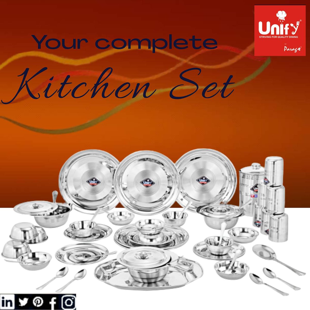 Parag_Cutlery's tweet image. Find your reliable everyday dinner set.
Look-out for this 51 Pcs Kitchen Set for your daily needs.
Feel free to get in touch with us.
.
.
.
.
.
.
.
.
.
.
#dining #spoonset #cutlery #cutleryshoppe #cutleryset #govocalforlocal #kitchenware #homeneeds #spoon #tableware