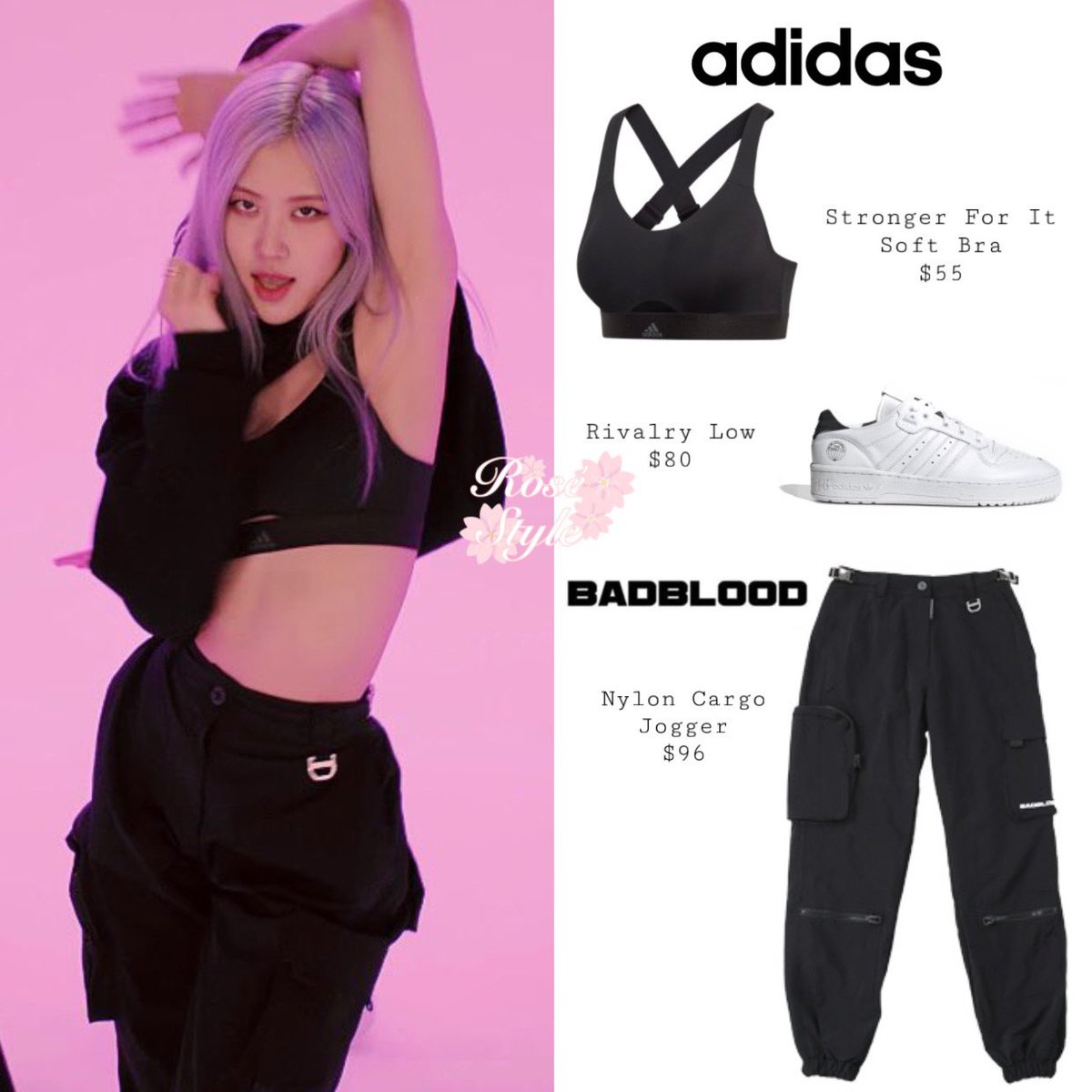 bad blood nylon cargo jogger