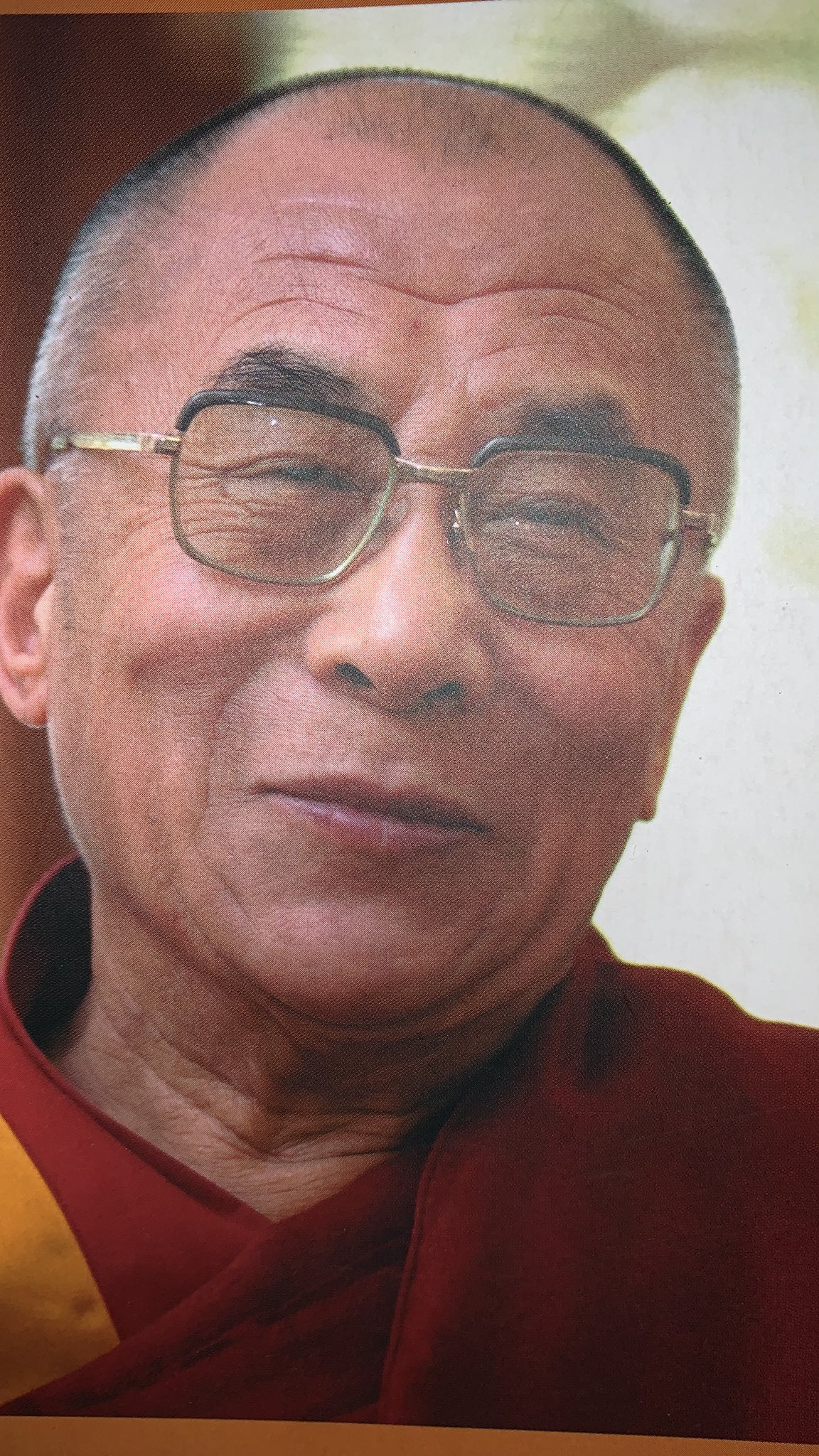 Happy birthday to his holiness the Dalai Lama   the living Buddha     