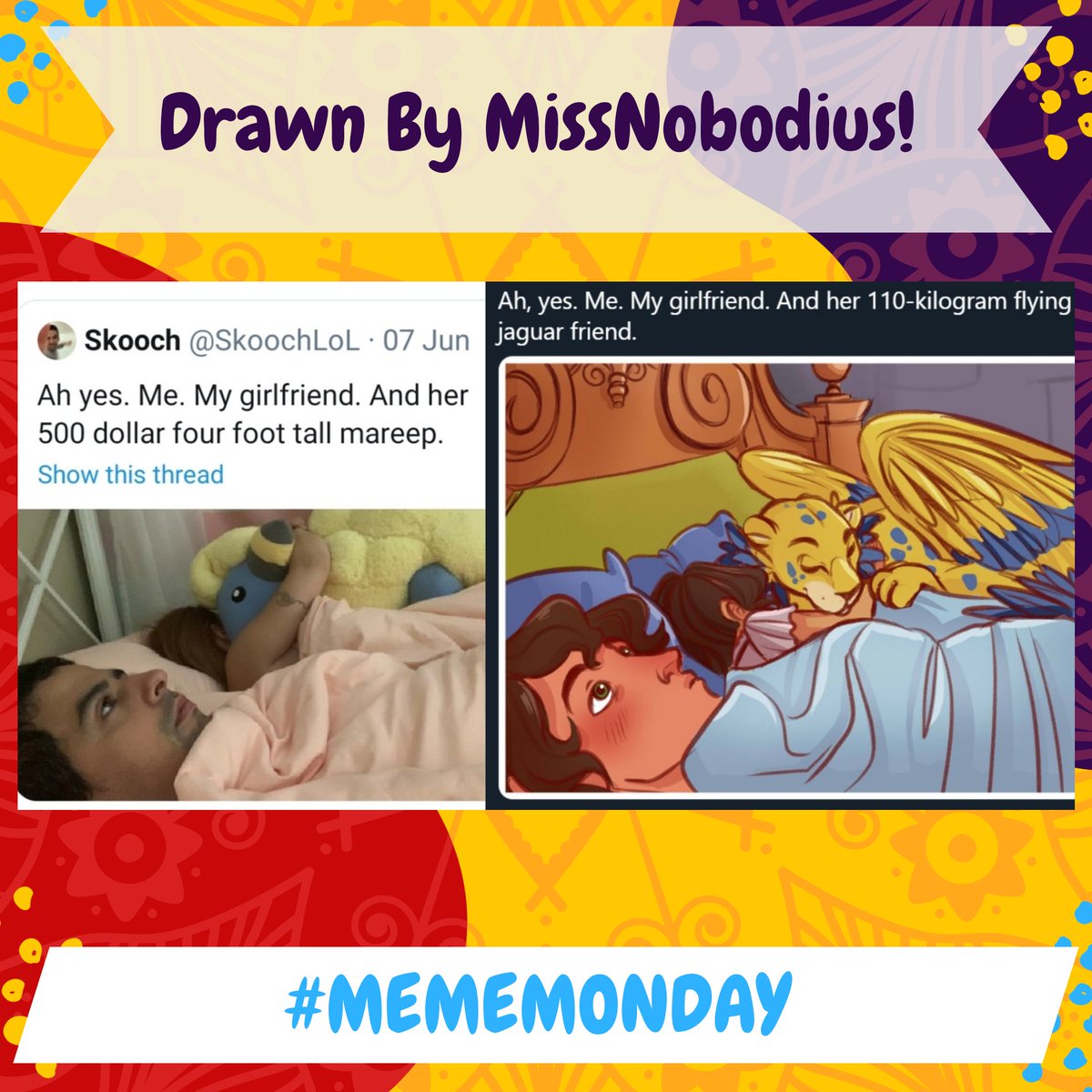magicwithinpc's tweet photo. Today is #MemeMonday 🎉!
WAHHHOOOOO!! ❤️
How #Elenarific 💎 is this meme drawn by our beautiful #PodcastPrincess 👑 Lady G aka @MissNobodius 👸🏻! A sneaky little #eleteo one for all the #eleteo fans 😏❤️💛✨
Let's get this #Elenamazing 💃🏽week started!
#ElenaofAvalor https://t.co/7VmkRPcxbl