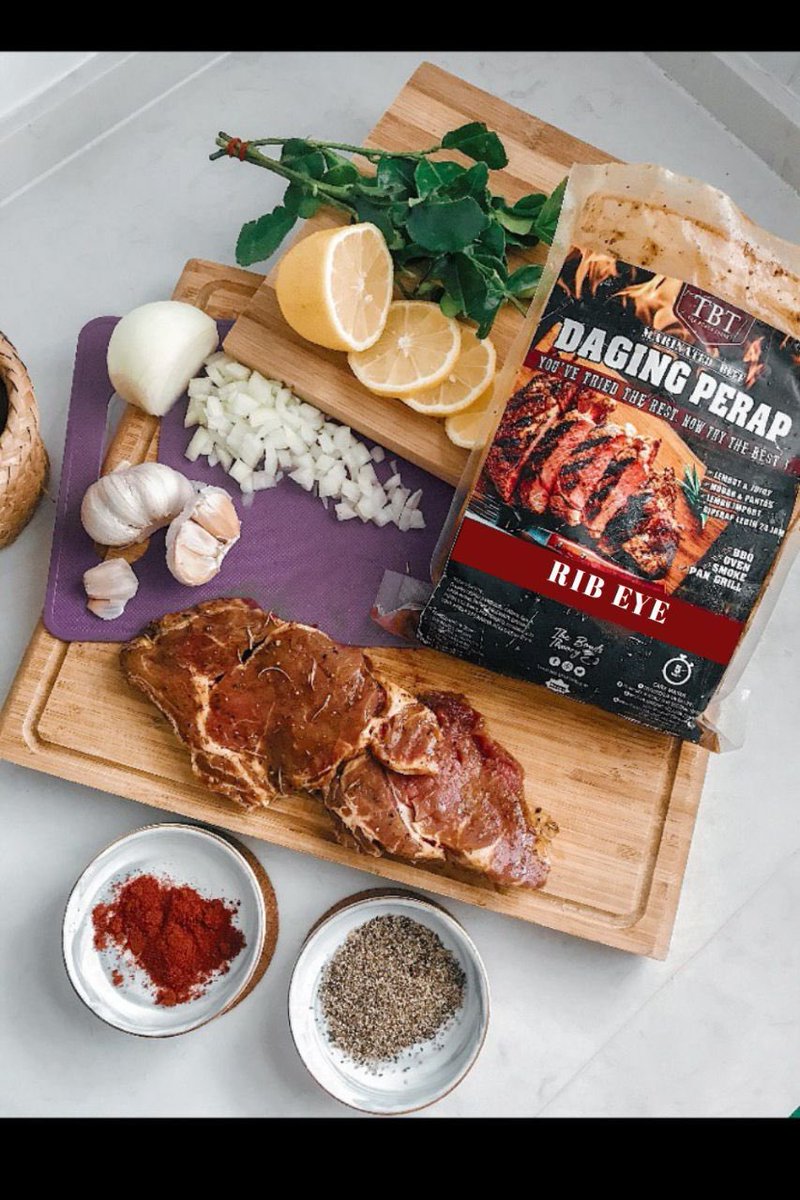 tbtsteak's tweet photo. TBT MARINATED BEEF (RIB EYE) ๐
Absolutely Juicy, Easy and Fast!
Click the link on our bio for more info. Dont worry, we wont bite ๐
#dagingperap #dagingbakar #marinatedbeef#grilledbeef#ribeye #ribeyesteaks #juicysteak #meatmarbling #premiumquality #easy https://t.co/3JjkqSArsA