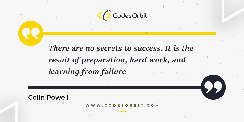 codes_orbit's tweet photo. Success is systematic. It comes from tireless efforts, continuous learning, and the urge to make a difference!
#mondaymotivations #CodesOrbit #quotes https://t.co/hGe9lMGlXs