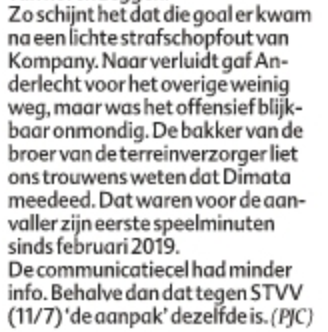 Anderlecht nodigde geen journalisten uit voor de oefenpot tegen Charleroi. Dus lost HLN het zo op. 😂👏🏻 #debakkervandebroer