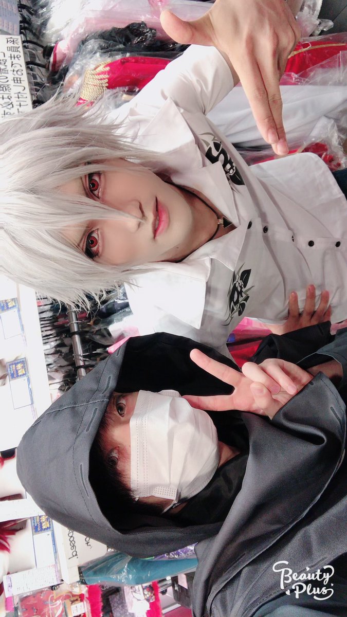 cosplaystaff312's tweet photo. #うめだらけ本日のコスプレスタッフ

本日のコスプレスタッフは、サバトさんと、ソラです^_^
今日も大雨なので、お気をつけていらしてください😊

気圧には注意しよー！！ https://t.co/Vrz7bLK69D