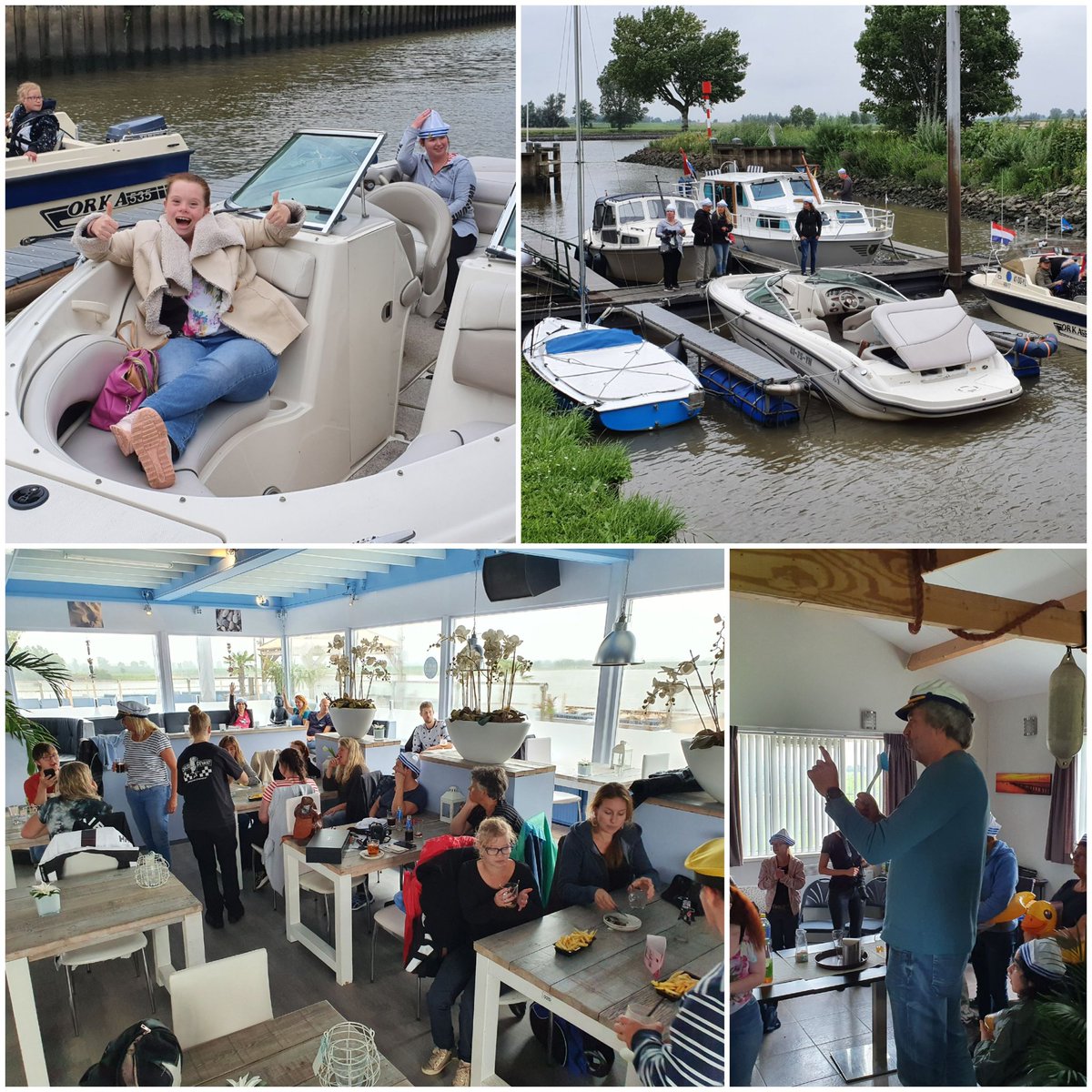 Afgelopen zaterdag zijn wij wezen varen met de meewerkers van Winkel&amp;zo. Het was een fantastische dag.😃 Jammer van de regen💦 maaaaarrrrrrr.... we werden ontvangen in de haven door de  🚒 Brandweer van Lexmond. We hebben genoten!!
