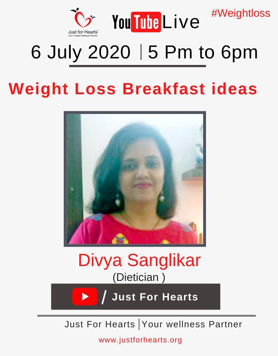 MalleshSasve's tweet photo. #weight Loss Breakfast Ideas 
#Divya Sanglikar (Dietcian) 
# Session on you tube 
#Ask Jfh 
#JustForHearts https://t.co/E9S5kYna1Q