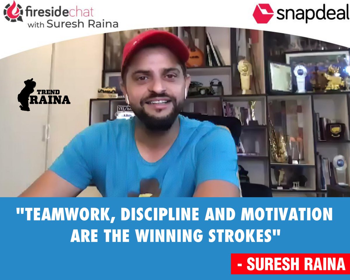 SURESH RAINA Shares Life Lessons With Team Snapdeal.

@ImRaina 💙 #SureshRaina 

#Firesidechat #LearningFromLeaders #HouseOfAwesome