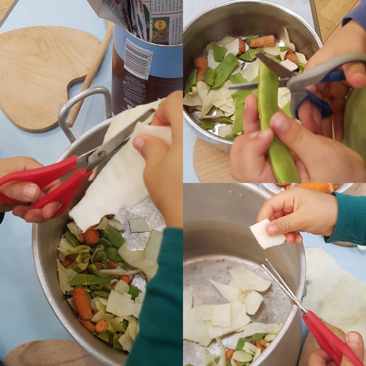 StPlaygroup's tweet photo. SCISSOR SKILLS..
We've been using vegetables to practise our cutting skills ✂️🥕🥗
.
#happykids #cuttingskills #scissors #agreatplacetobe https://t.co/IC6JIToMaS